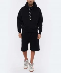 AMI PARIS Sweatshirt Hoodie Unisexe Ami De Cœur Satin Coton Biologique Noir -Boutique MAJESTIC FILATURES unnamed file 1926