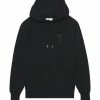 AMI PARIS Sweatshirt Hoodie Unisexe Ami De Cœur Coton Biologique Noir -Boutique MAJESTIC FILATURES unnamed file 1935