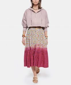 GOLDEN GOOSE Sweatshirt Crop Coton Rose -Boutique MAJESTIC FILATURES unnamed file 1950