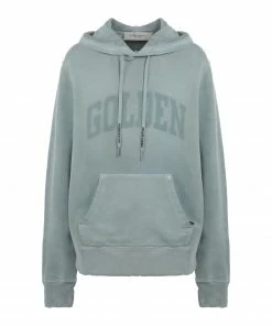 GOLDEN GOOSE Sweatshirt Homme Golden Coton Gris