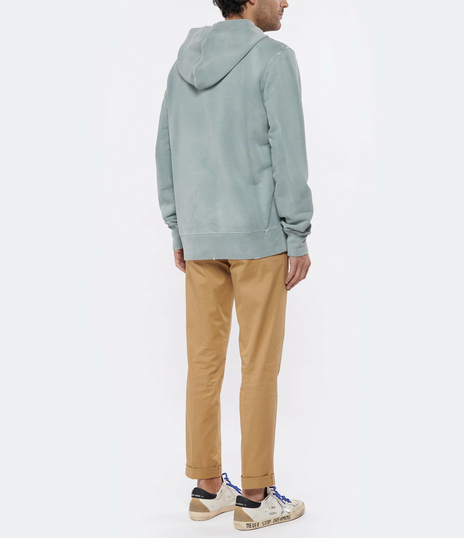 GOLDEN GOOSE Sweatshirt Homme Golden Coton Gris 7 GOLDEN GOOSE Sweatshirt Homme Golden Coton Gris – Image 5