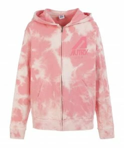 AUTRY Sweatshirt Hoodie Matchpoint Logo Rose