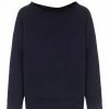 NILI LOTAN Sweatshirt Luka Coton Bleu Marine -Boutique MAJESTIC FILATURES unnamed file 1984