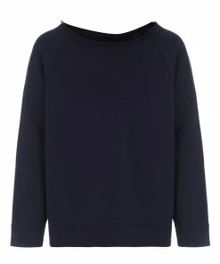 NILI LOTAN Sweatshirt Luka Coton Bleu Marine