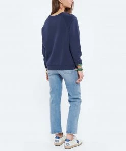 NILI LOTAN Sweatshirt Luka Coton Bleu Marine -Boutique MAJESTIC FILATURES unnamed file 1988