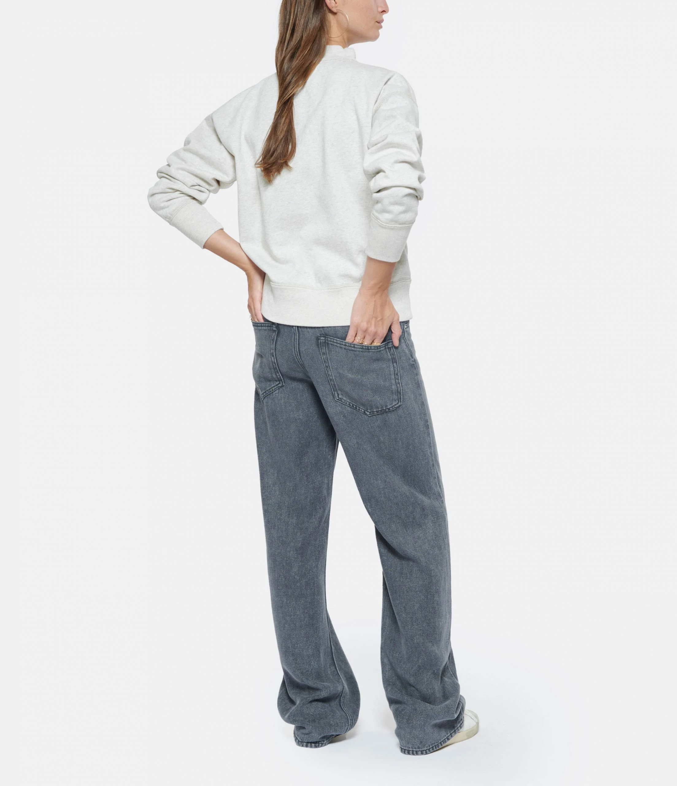 ISABEL MARANT ÉTOILE Sweatshirt Moby Coton Écru 7 ISABEL MARANT ÉTOILE Sweatshirt Moby Coton Écru – Image 5