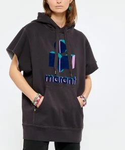 ISABEL MARANT ÉTOILE Sweatshirt Milesy Coton Bleu Nuit -Boutique MAJESTIC FILATURES unnamed file 2000