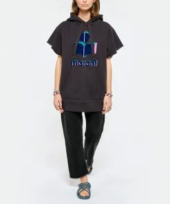 ISABEL MARANT ÉTOILE Sweatshirt Milesy Coton Bleu Nuit -Boutique MAJESTIC FILATURES unnamed file 2001