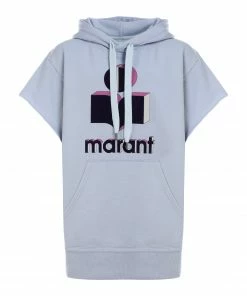 ISABEL MARANT ÉTOILE Sweatshirt Milesy Coton Bleu Clair