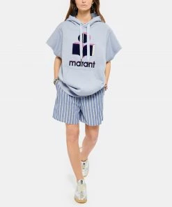 ISABEL MARANT ÉTOILE Sweatshirt Milesy Coton Bleu Clair -Boutique MAJESTIC FILATURES unnamed file 2006