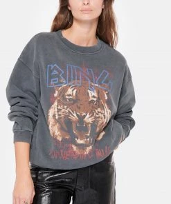 ANINE BING Sweatshirt Tiger Coton Organique Gris 9 ANINE BING Sweatshirt Tiger Coton Organique Gris -Boutique MAJESTIC FILATURES unnamed file 2015