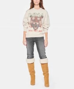 ANINE BING Sweatshirt Tiger Coton Organique Stone 10 ANINE BING Sweatshirt Tiger Coton Organique Stone -Boutique MAJESTIC FILATURES unnamed file 2021