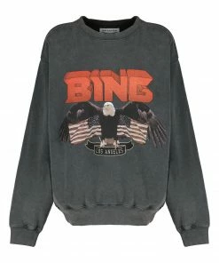ANINE BING Sweatshirt Vintage Coton Noir