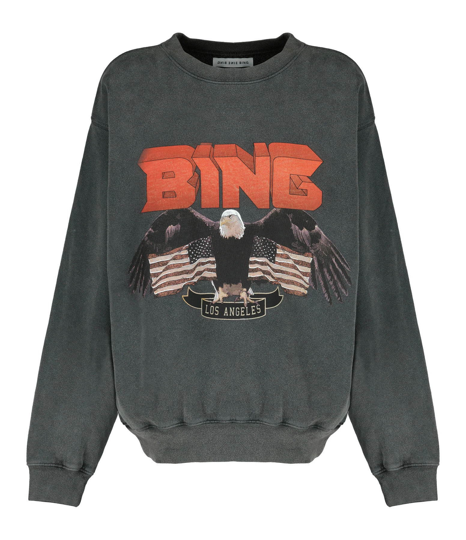 ANINE BING Sweatshirt Vintage Coton Noir 3 ANINE BING Sweatshirt Vintage Coton Noir