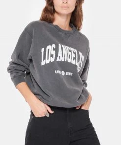 ANINE BING Sweatshirt Ramona LA Coton Organique Noir Délavé 11 ANINE BING Sweatshirt Ramona LA Coton Organique Noir Délavé -Boutique MAJESTIC FILATURES unnamed file 2045