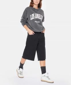 ANINE BING Sweatshirt Ramona LA Coton Organique Noir Délavé 12 ANINE BING Sweatshirt Ramona LA Coton Organique Noir Délavé -Boutique MAJESTIC FILATURES unnamed file 2046