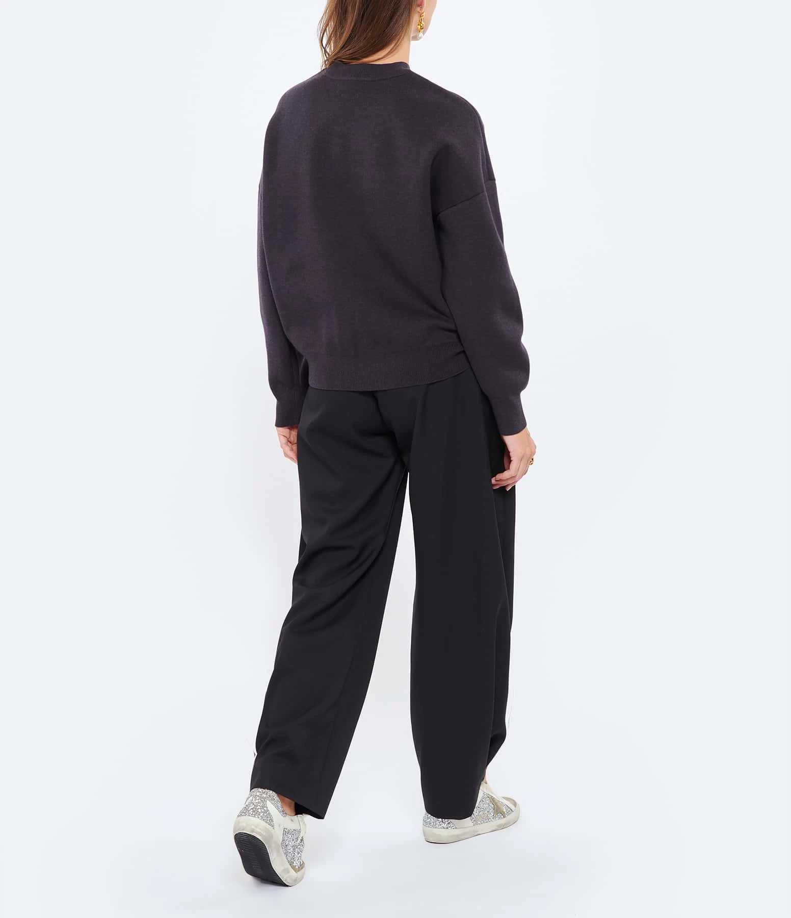 ISABEL MARANT ÉTOILE Pull Adison Coton Bleu Midnight 7 ISABEL MARANT ÉTOILE Pull Adison Coton Bleu Midnight – Image 5