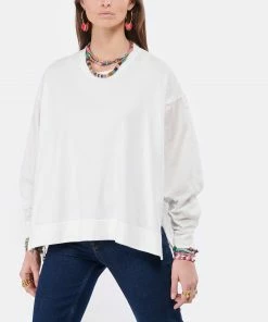 CT PLAGE Sweatshirt Coton Blanc -Boutique MAJESTIC FILATURES unnamed file 2052