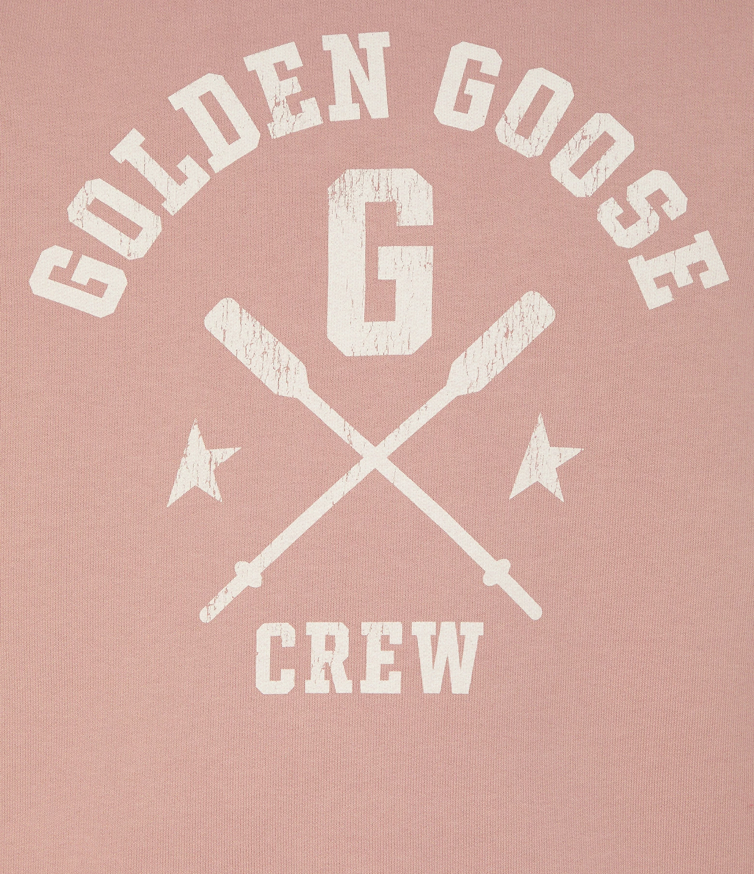 GOLDEN GOOSE Sweatshirt Crew Coton Vieux Rose 4 GOLDEN GOOSE Sweatshirt Crew Coton Vieux Rose – Image 2