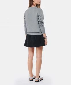 GOLDEN GOOSE Sweatshirt South Beach Miami Coton Gris -Boutique MAJESTIC FILATURES unnamed file 2074