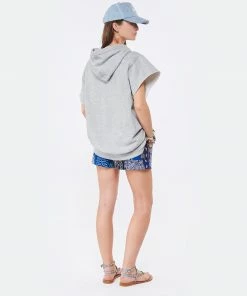 ISABEL MARANT ÉTOILE Sweatshirt Milesy Coton Gris -Boutique MAJESTIC FILATURES unnamed file 2079