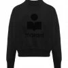 ISABEL MARANT ÉTOILE Sweatshirt Moby Coton Noir Délavé -Boutique MAJESTIC FILATURES unnamed file 2080