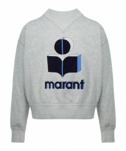 ISABEL MARANT ÉTOILE Sweatshirt Moby Coton Gris