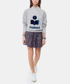 ISABEL MARANT ÉTOILE Sweatshirt Moby Coton Gris -Boutique MAJESTIC FILATURES unnamed file 2088