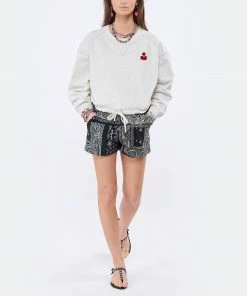 ISABEL MARANT ÉTOILE Sweatshirt Margo Coton Gris -Boutique MAJESTIC FILATURES unnamed file 2098