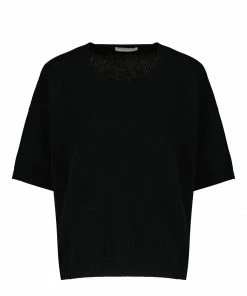 MAJESTIC FILATURES Pull Col Rond Cachemire Noir