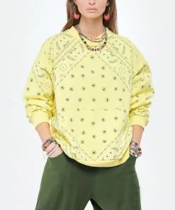 ARIZONA LOVE Sweatshirt Coton Bandana Jaune -Boutique MAJESTIC FILATURES unnamed file 2102