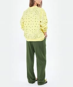 ARIZONA LOVE Sweatshirt Coton Bandana Jaune -Boutique MAJESTIC FILATURES unnamed file 2104