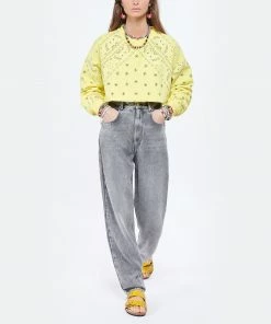 ARIZONA LOVE Sweatshirt Coton Bandana Jaune -Boutique MAJESTIC FILATURES unnamed file 2105