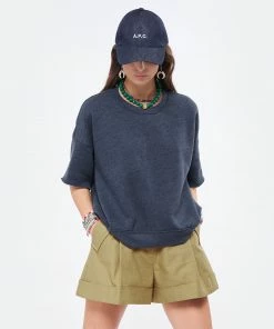 XIRENA Sweatshirt O.G Bleu Navy -Boutique MAJESTIC FILATURES unnamed file 2114