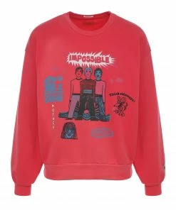 MOTHER Sweatshirt The Drop Square Coton Think Sideways