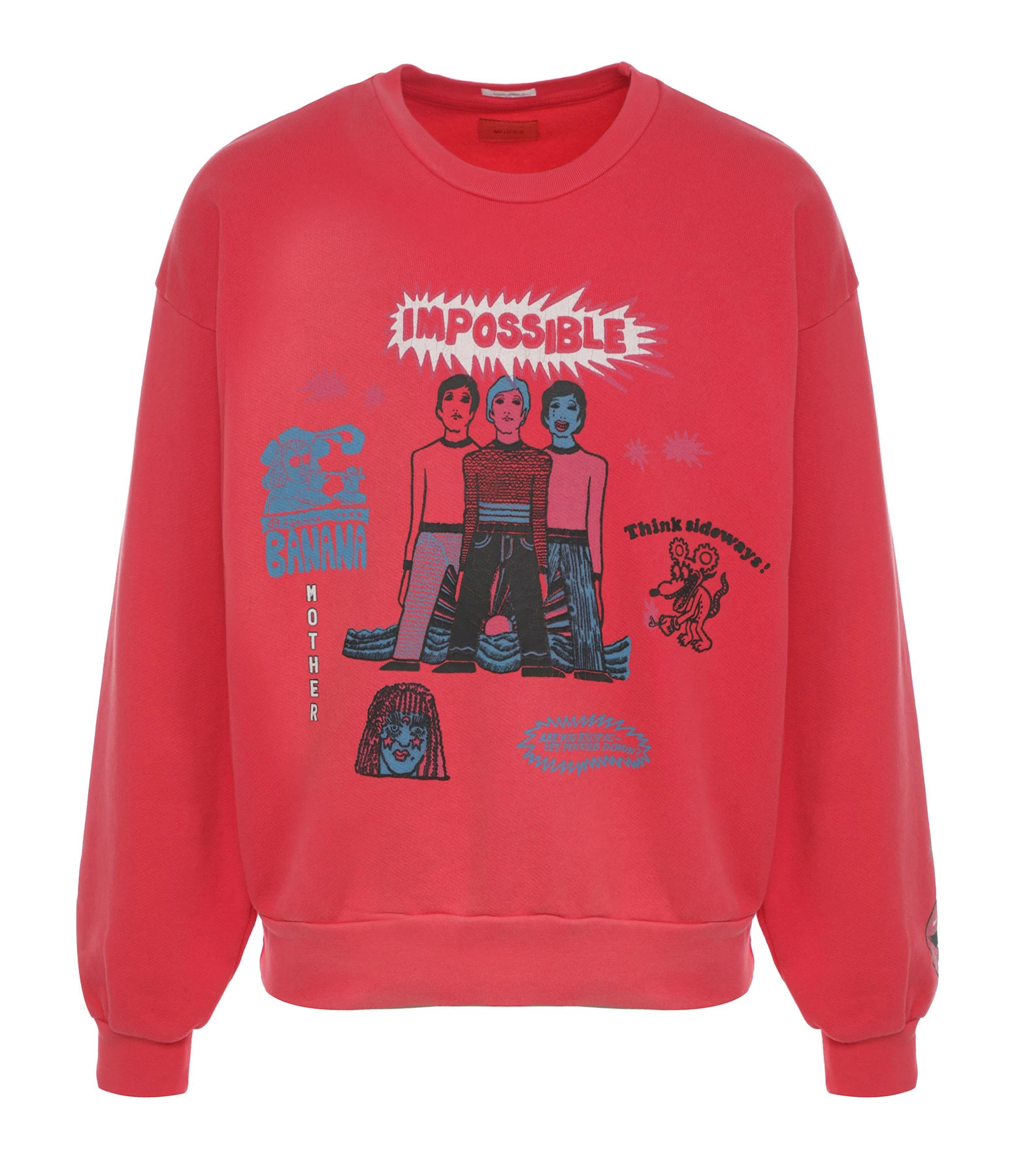 MOTHER Sweatshirt The Drop Square Coton Think Sideways 3 MOTHER Sweatshirt The Drop Square Coton Think Sideways