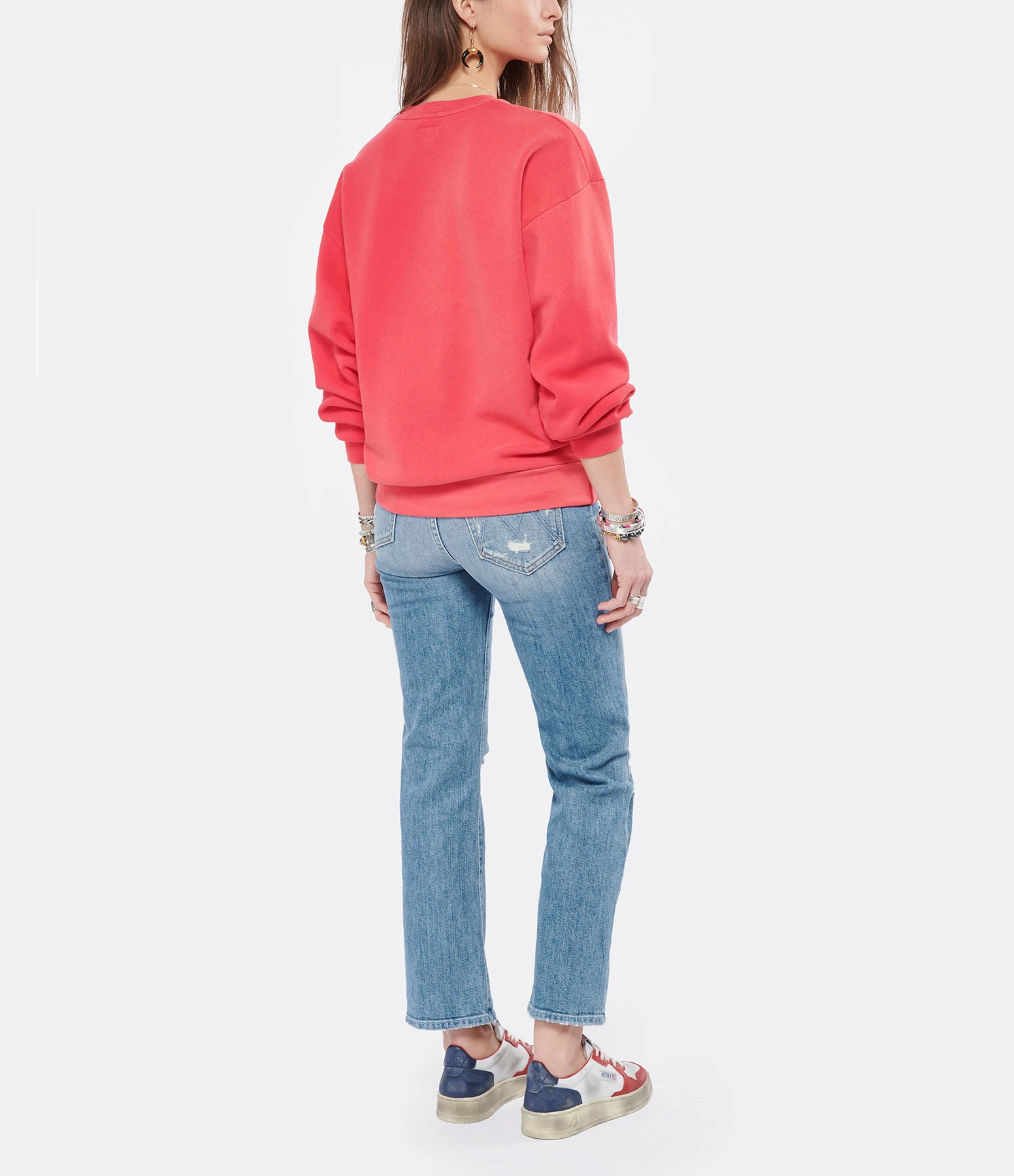 MOTHER Sweatshirt The Drop Square Coton Think Sideways 7 MOTHER Sweatshirt The Drop Square Coton Think Sideways – Image 5