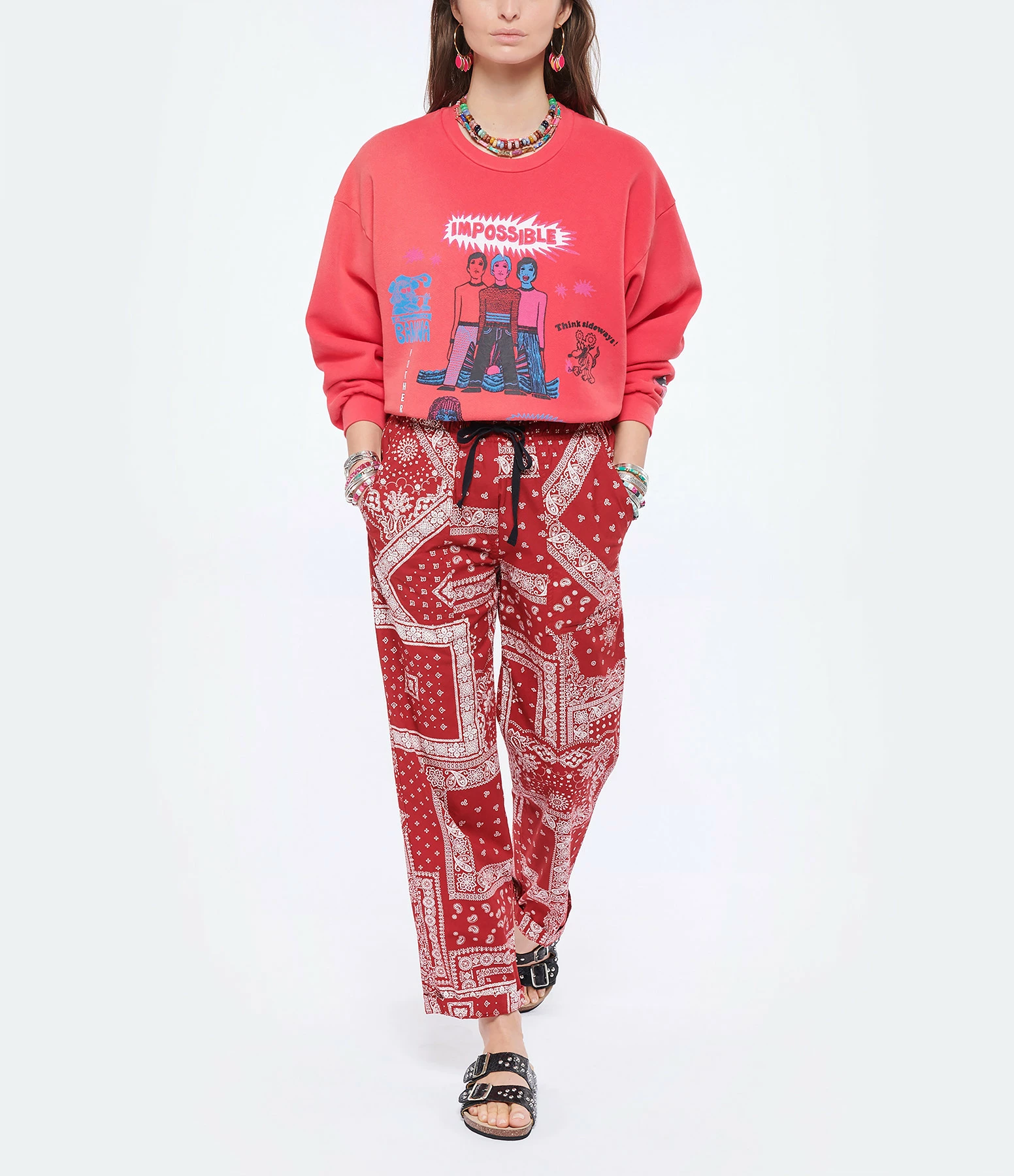 MOTHER Sweatshirt The Drop Square Coton Think Sideways 8 MOTHER Sweatshirt The Drop Square Coton Think Sideways – Image 6
