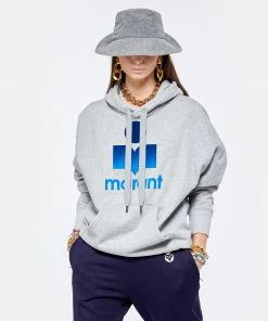 ISABEL MARANT ÉTOILE Sweatshirt Mansel Coton Gris -Boutique MAJESTIC FILATURES unnamed file 2135