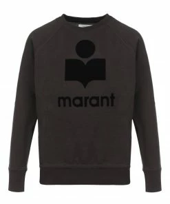 ISABEL MARANT ÉTOILE Sweatshirt Milly Coton Noir Délavé