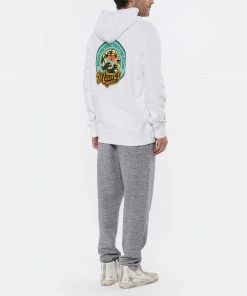 GOLDEN GOOSE Sweatshirt Homme Golden Miami Coton Blanc -Boutique MAJESTIC FILATURES unnamed file 2149