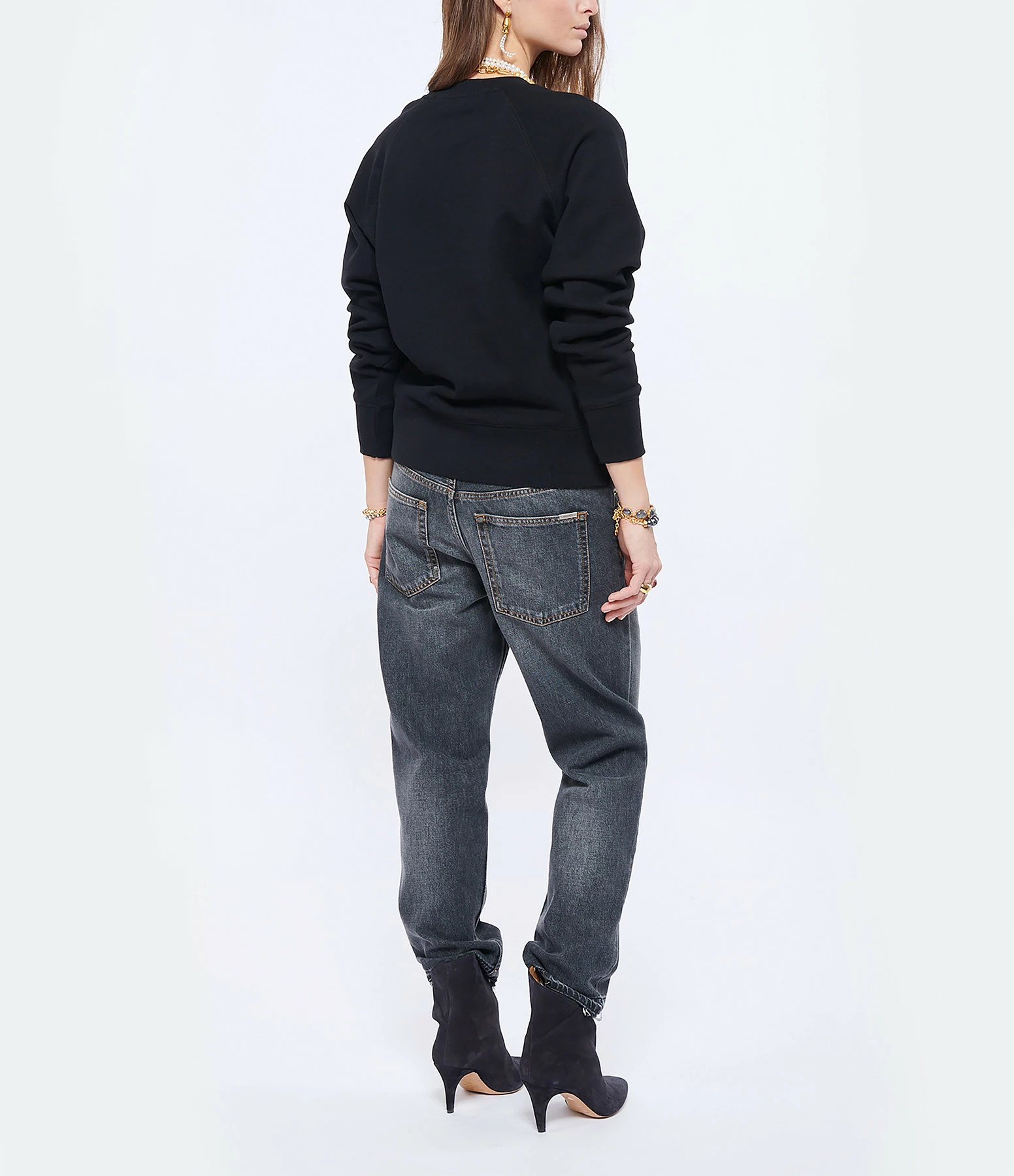 ZADIG & VOLTAIRE Sweatshirt Upper Blason Coton Noir 7 ZADIG & VOLTAIRE Sweatshirt Upper Blason Coton Noir – Image 5