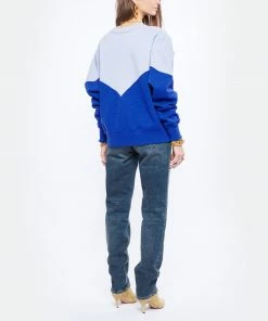 ISABEL MARANT ÉTOILE Sweatshirt Houston Coton Bleu -Boutique MAJESTIC FILATURES unnamed file 2160