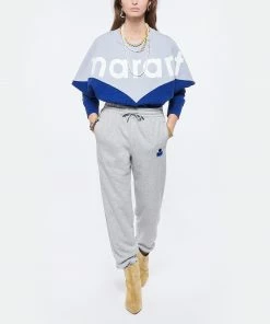 ISABEL MARANT ÉTOILE Sweatshirt Houston Coton Bleu -Boutique MAJESTIC FILATURES unnamed file 2161