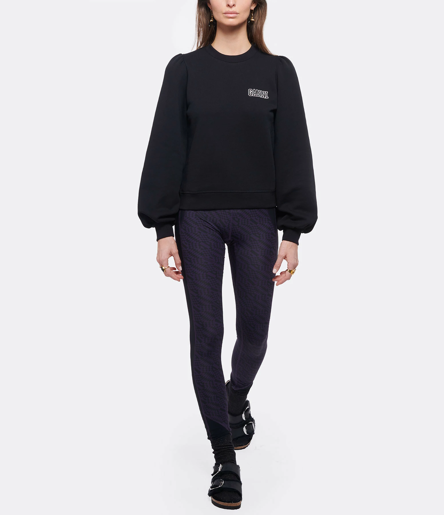 GANNI Sweatshirt Software Isoli Noir 6 GANNI Sweatshirt Software Isoli Noir – Image 4