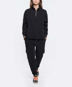 MAISON STANDARDS Sweatshirt Chiara Coton Noir -Boutique MAJESTIC FILATURES unnamed file 2197