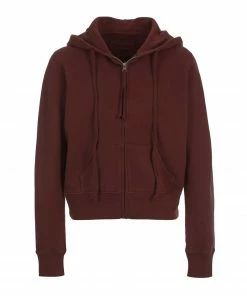 NILI LOTAN Sweatshirt Zippé Callie Coton Henné