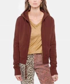 NILI LOTAN Sweatshirt Zippé Callie Coton Henné 9 NILI LOTAN Sweatshirt Zippé Callie Coton Henné -Boutique MAJESTIC FILATURES unnamed file 2201