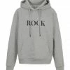 JEANNE VOULAND Sweatshirt Hoodie Gunter Coton Rock Love Gris Clair Glitter -Boutique MAJESTIC FILATURES unnamed file 2204