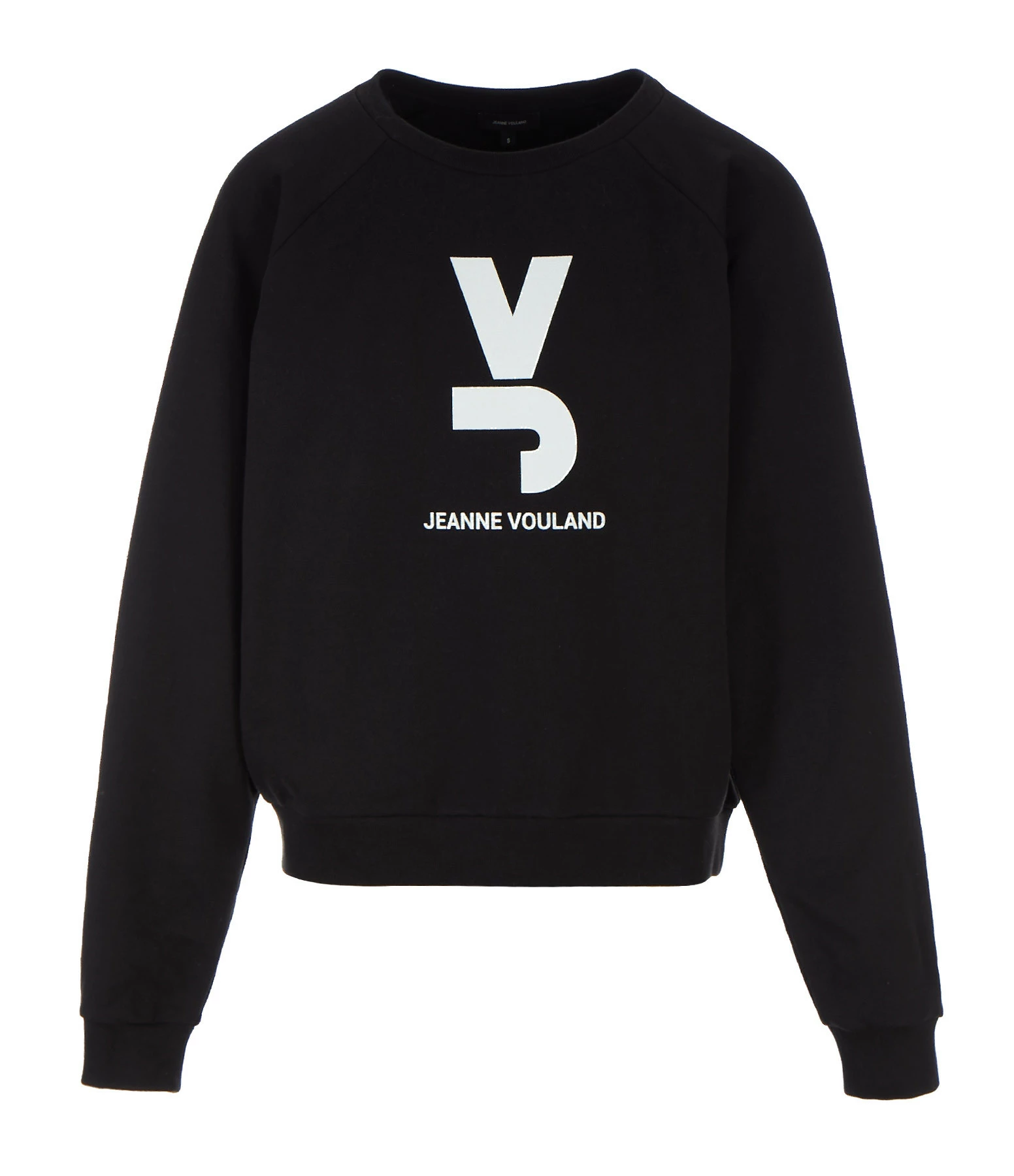 JEANNE VOULAND Sweatshirt Gais Logo JV Molleton Noir 3 JEANNE VOULAND Sweatshirt Gais Logo JV Molleton Noir